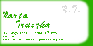 marta truszka business card